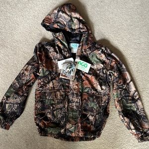 AGO youth XL soft camo lined jacket